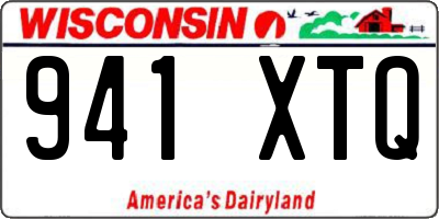 WI license plate 941XTQ