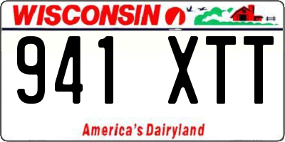 WI license plate 941XTT