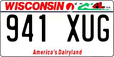 WI license plate 941XUG