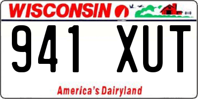 WI license plate 941XUT