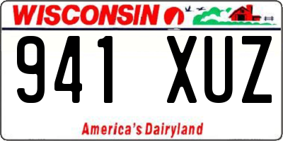 WI license plate 941XUZ