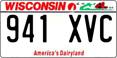 WI license plate 941XVC