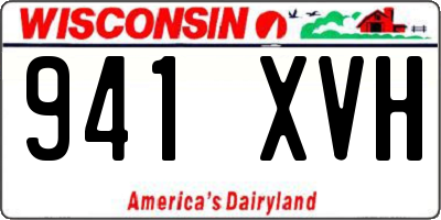 WI license plate 941XVH