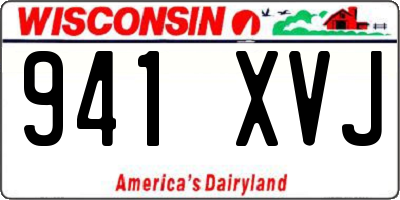 WI license plate 941XVJ