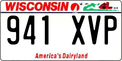 WI license plate 941XVP