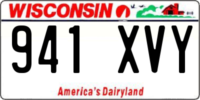 WI license plate 941XVY