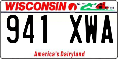 WI license plate 941XWA