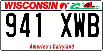 WI license plate 941XWB