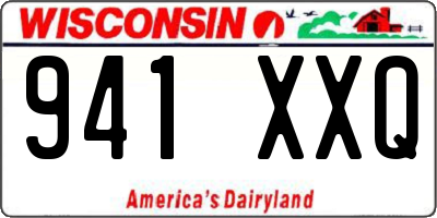 WI license plate 941XXQ