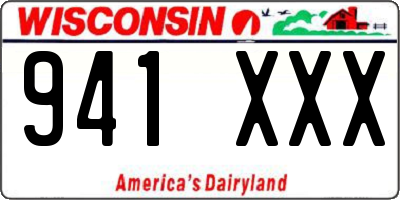 WI license plate 941XXX