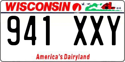 WI license plate 941XXY