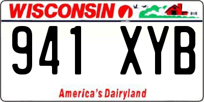 WI license plate 941XYB