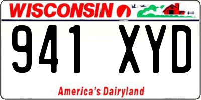 WI license plate 941XYD