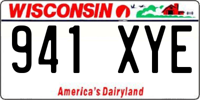 WI license plate 941XYE