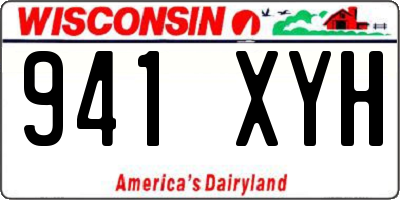 WI license plate 941XYH