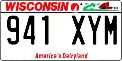 WI license plate 941XYM