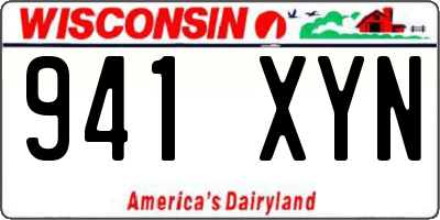 WI license plate 941XYN