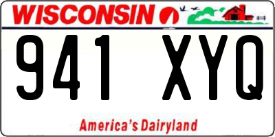 WI license plate 941XYQ