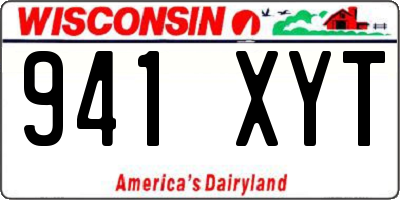 WI license plate 941XYT