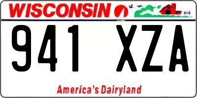 WI license plate 941XZA