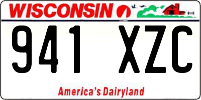 WI license plate 941XZC