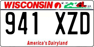 WI license plate 941XZD