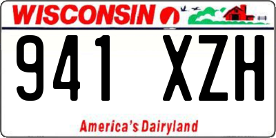 WI license plate 941XZH
