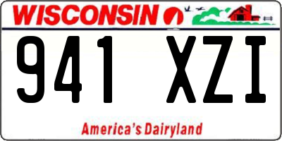 WI license plate 941XZI
