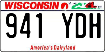 WI license plate 941YDH