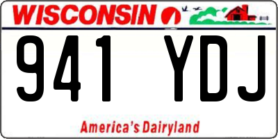 WI license plate 941YDJ