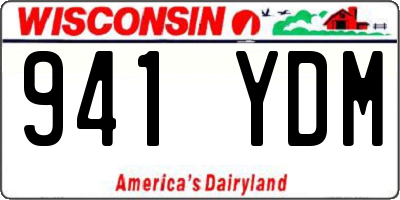 WI license plate 941YDM