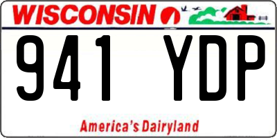WI license plate 941YDP