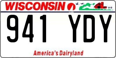 WI license plate 941YDY