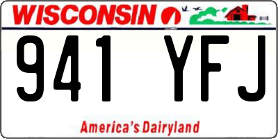 WI license plate 941YFJ