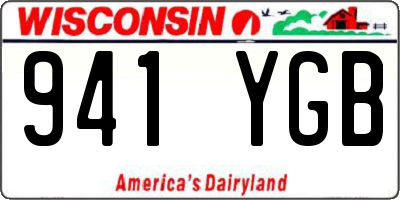 WI license plate 941YGB