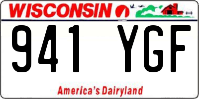WI license plate 941YGF