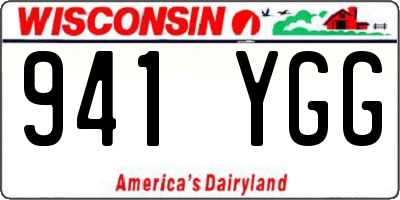WI license plate 941YGG