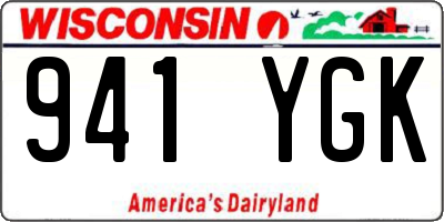 WI license plate 941YGK