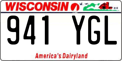 WI license plate 941YGL