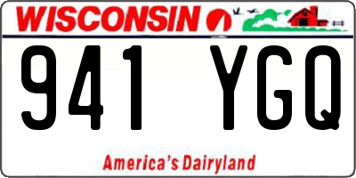 WI license plate 941YGQ