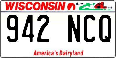 WI license plate 942NCQ