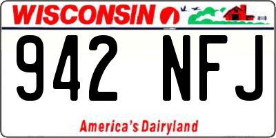 WI license plate 942NFJ
