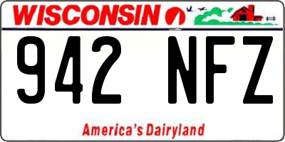 WI license plate 942NFZ