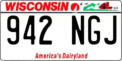 WI license plate 942NGJ