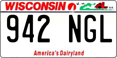WI license plate 942NGL