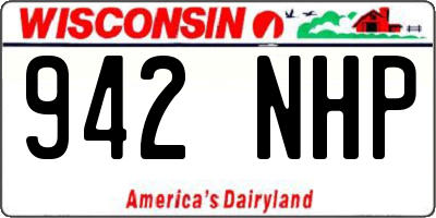 WI license plate 942NHP