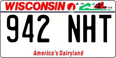 WI license plate 942NHT