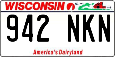 WI license plate 942NKN