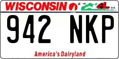 WI license plate 942NKP