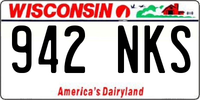 WI license plate 942NKS